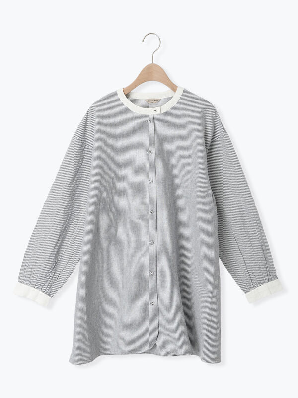 セール】 柄アソートクレリックチュニック（オフホワイト/イエロー