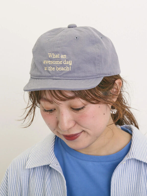 【消臭効果】ロゴ刺繍キャップ（ブルー）｜Samansa Mos2（サマンサ モスモス）通販