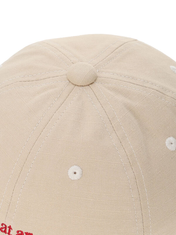 OMMO ベージュ刺繍ロゴキャップ セール】 【消臭効果】ロゴ刺繍キャップ（ブラック/ベージュ/ブルー