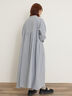 【Cross×Linen】ショールカラーワンピース ≪S/Mサイズ≫（オフホワイト/ピンク/ベージュ/サックスブルー/ブルー）｜Samansa Mos2（サマンサ モスモス）通販