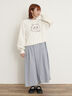 【Cross×Linen】ショールカラーワンピース ≪S/Mサイズ≫（オフホワイト/ピンク/ベージュ/サックスブルー/ブルー）｜Samansa Mos2（サマンサ モスモス）通販