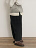 【Cross×Linen】サイドポケットパンツ ≪M/Lサイズ≫（ブラック/ピンク/ベージュ/ブルー）｜Samansa Mos2（サマンサ モスモス）通販