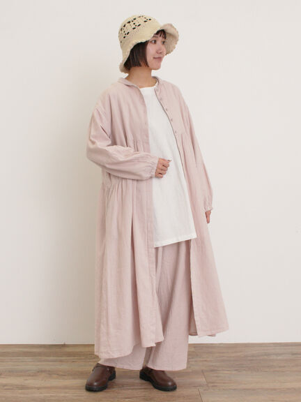 【Cross×Linen】サイドポケットパンツ ≪M/Lサイズ≫（ブラック/ピンク/ベージュ/ブルー）｜Samansa Mos2（サマンサ モスモス）通販