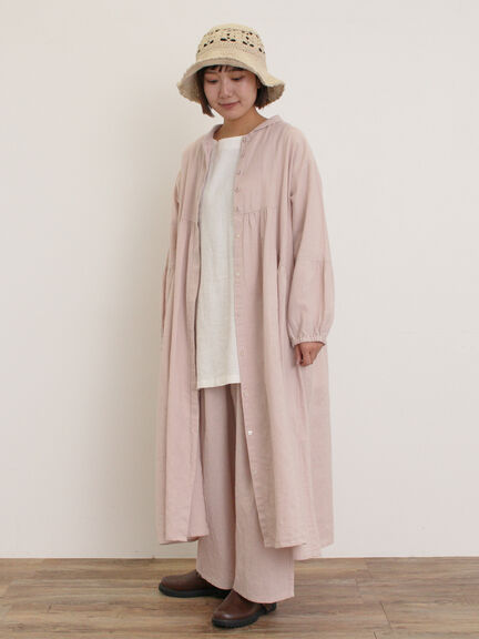 【Cross×Linen】サイドポケットパンツ ≪M/Lサイズ≫（ブラック/ピンク/ベージュ/ブルー）｜Samansa Mos2（サマンサ モスモス）通販