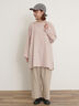 【Cross×Linen】サイドポケットパンツ ≪M/Lサイズ≫（ブラック/ピンク/ベージュ/ブルー）｜Samansa Mos2（サマンサ モスモス）通販