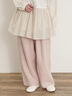 【Cross×Linen】サイドポケットパンツ ≪M/Lサイズ≫（ブラック/ピンク/ベージュ/ブルー）｜Samansa Mos2（サマンサ モスモス）通販