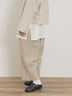 【Cross×Linen】サイドポケットパンツ ≪M/Lサイズ≫（ブラック/ピンク/ベージュ/ブルー）｜Samansa Mos2（サマンサ モスモス）通販