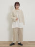 【Cross×Linen】サイドポケットパンツ ≪M/Lサイズ≫（ブラック/ピンク/ベージュ/ブルー）｜Samansa Mos2（サマンサ モスモス）通販