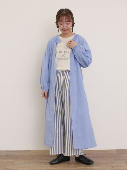 【Cross×Linen】サイドポケットパンツ ≪M/Lサイズ≫（ブラック/ピンク/ベージュ/ブルー）｜Samansa Mos2（サマンサ モスモス）通販