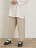 【Cross×Linen】サイドポケットパンツ ≪M/Lサイズ≫（ブラック/ピンク/ベージュ/ブルー）｜Samansa Mos2（サマンサ モスモス）通販