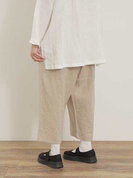 【Cross×Linen】サイドポケットパンツ ≪M/Lサイズ≫（ブラック/ピンク/ベージュ/ブルー）｜Samansa Mos2（サマンサ モスモス）通販