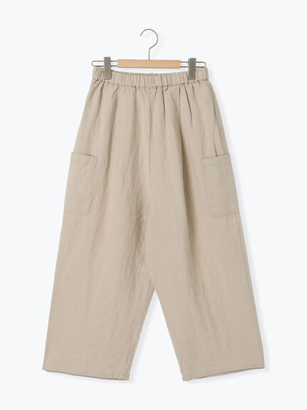 【Cross×Linen】サイドポケットパンツ ≪M/Lサイズ≫（ブラック/ピンク/ベージュ/ブルー）｜Samansa Mos2（サマンサ モスモス）通販
