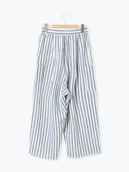 【Cross×Linen】サイドポケットパンツ ≪M/Lサイズ≫（ブラック/ピンク/ベージュ/ブルー）｜Samansa Mos2（サマンサ モスモス）通販