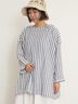 【Cross×Linen】フリルカラーブラウス（オフホワイト/ピンク/ベージュ/サックスブルー/ブルー）｜Samansa Mos2（サマンサ モスモス）通販