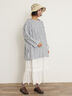 【Cross×Linen】フリルカラーブラウス（オフホワイト/ピンク/ベージュ/サックスブルー/ブルー）｜Samansa Mos2（サマンサ モスモス）通販