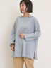 【Cross×Linen】フリルカラーブラウス（オフホワイト/ピンク/ベージュ/サックスブルー/ブルー）｜Samansa Mos2（サマンサ モスモス）通販