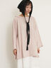 【Cross×Linen】フリルカラーブラウス（オフホワイト/ピンク/ベージュ/サックスブルー/ブルー）｜Samansa Mos2（サマンサ モスモス）通販