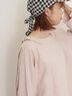 【Cross×Linen】フリルカラーブラウス（オフホワイト/ピンク/ベージュ/サックスブルー/ブルー）｜Samansa Mos2（サマンサ モスモス）通販