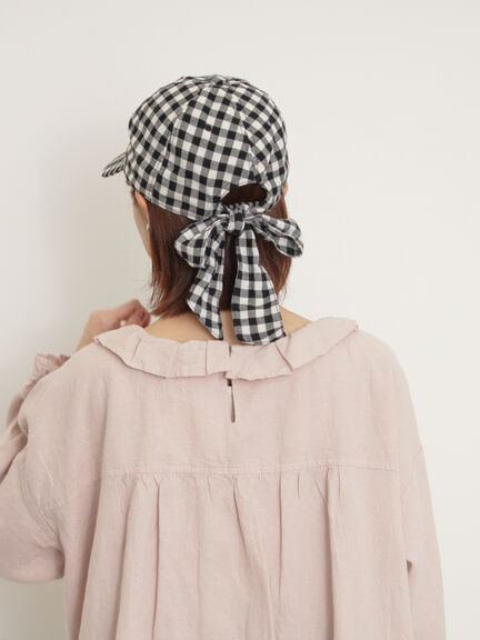 【Cross×Linen】フリルカラーブラウス（オフホワイト/ピンク/ベージュ/サックスブルー/ブルー）｜Samansa Mos2（サマンサ モスモス）通販