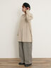 【Cross×Linen】フリルカラーブラウス（オフホワイト/ピンク/ベージュ/サックスブルー/ブルー）｜Samansa Mos2（サマンサ モスモス）通販