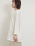【Cross×Linen】フリルカラーブラウス（オフホワイト/ピンク/ベージュ/サックスブルー/ブルー）｜Samansa Mos2（サマンサ モスモス）通販