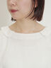 【Cross×Linen】フリルカラーブラウス（オフホワイト/ピンク/ベージュ/サックスブルー/ブルー）｜Samansa Mos2（サマンサ モスモス）通販