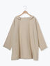 【Cross×Linen】フリルカラーブラウス（オフホワイト/ピンク/ベージュ/サックスブルー/ブルー）｜Samansa Mos2（サマンサ モスモス）通販