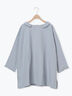 【Cross×Linen】フリルカラーブラウス（オフホワイト/ピンク/ベージュ/サックスブルー/ブルー）｜Samansa Mos2（サマンサ モスモス）通販