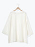 【Cross×Linen】フリルカラーブラウス（オフホワイト/ピンク/ベージュ/サックスブルー/ブルー）｜Samansa Mos2（サマンサ モスモス）通販