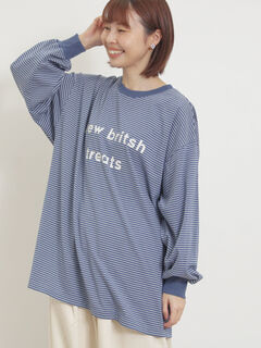セール】 ハート刺繍裏毛スウェット（オフホワイト