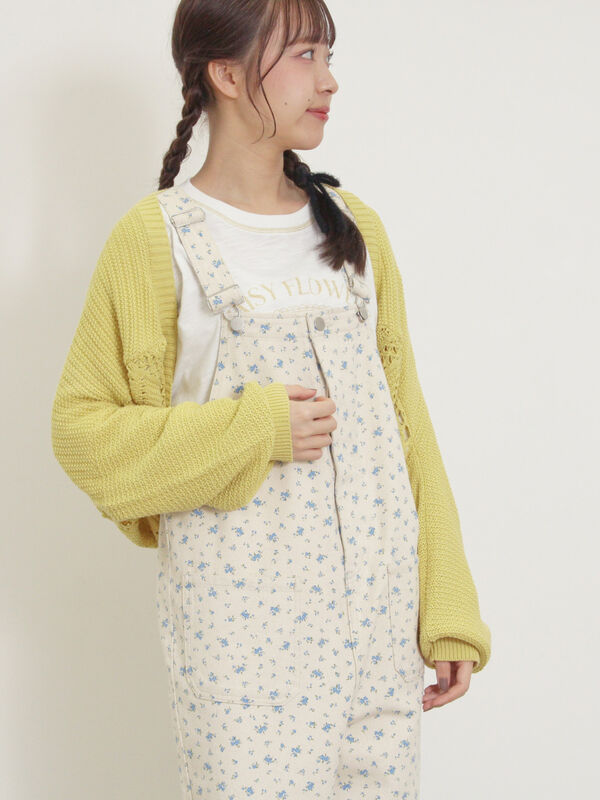 セール】 上下2WAYマーガレットボレロ（ベージュ/イエロー/キナリ