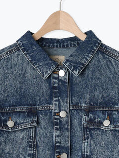 セール】 ケミカルウォッシュデニムGジャン（ブラック/ブルー/アウター