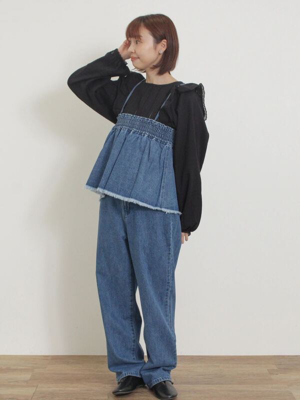 スカートセットデニムパンツ（ブルー）｜Samansa Mos2（サマンサ モスモス）通販
