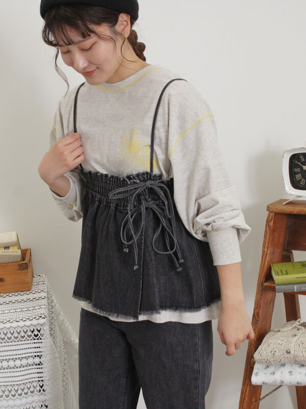 セール】ECO DENIM フレアスカート（デニムスカート）｜Samansa