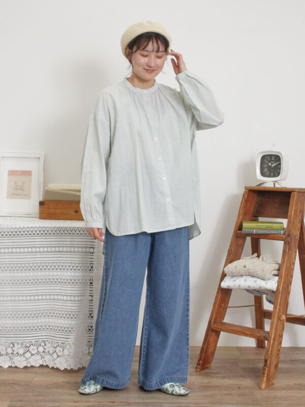 セール】 【M/Lサイズ】ホックタックデニムパンツ(ブラック セール】 【M/Lサイズ】ホックタックデニムパンツ(ブラック