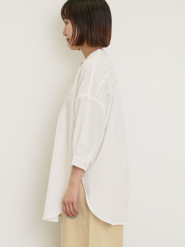 ✰Samansa Mos2 刺繍入りチュニック 半袖 ホワイト ✰Samansa Mos2 刺繍入りチュニック 半袖 ホワイト チュニック