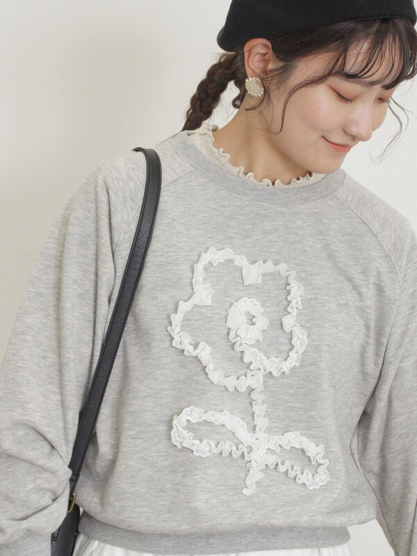 セール】 ◎レースコードスウェット（グレー/チャコールグレー/キナリ
