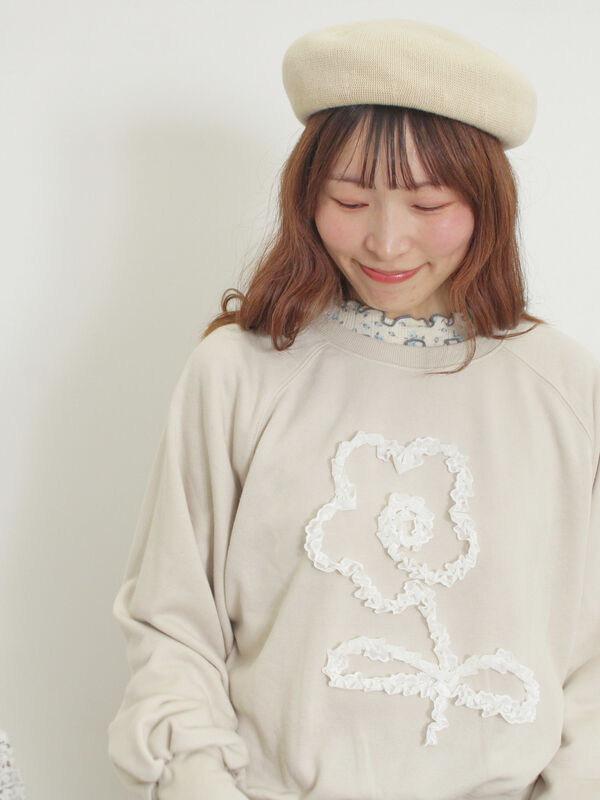 セール】 ◎レースコードスウェット（グレー/チャコールグレー/キナリ