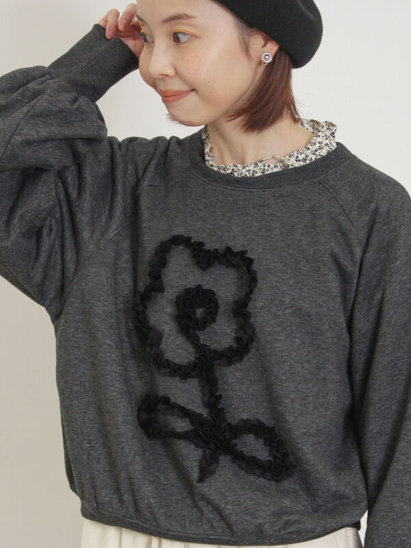 セール】 ◎レースコードスウェット（グレー/チャコールグレー/キナリ