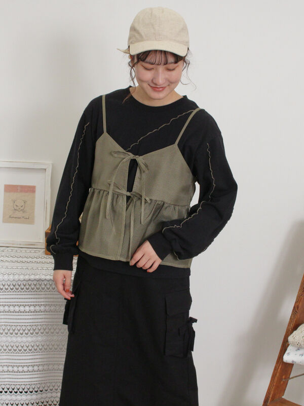 セール】 メローインナーSETシアービスチェ（オフホワイト/ブラック