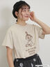 【MOOMOIN×Samansa Mos2】ぽこぽこ刺繍Tシャツ（チャコールグレー/ベージュ/キナリ）｜Samansa Mos2（サマンサ モスモス）通販
