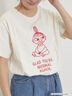 【MOOMOIN×Samansa Mos2】ぽこぽこ刺繍Tシャツ（チャコールグレー/ベージュ/キナリ）｜Samansa Mos2（サマンサ モスモス）通販