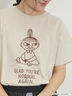 【MOOMOIN×Samansa Mos2】ぽこぽこ刺繍Tシャツ（チャコールグレー/ベージュ/キナリ）｜Samansa Mos2（サマンサ モスモス）通販