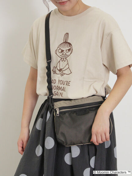 【MOOMOIN×Samansa Mos2】ぽこぽこ刺繍Tシャツ（チャコールグレー/ベージュ/キナリ）｜Samansa Mos2（サマンサ モスモス）通販