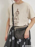 【MOOMOIN×Samansa Mos2】ぽこぽこ刺繍Tシャツ（チャコールグレー/ベージュ/キナリ）｜Samansa Mos2（サマンサ モスモス）通販