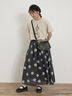 【MOOMOIN×Samansa Mos2】ぽこぽこ刺繍Tシャツ（チャコールグレー/ベージュ/キナリ）｜Samansa Mos2（サマンサ モスモス）通販