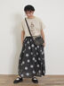 【MOOMOIN×Samansa Mos2】ぽこぽこ刺繍Tシャツ（チャコールグレー/ベージュ/キナリ）｜Samansa Mos2（サマンサ モスモス）通販