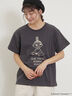 【MOOMOIN×Samansa Mos2】ぽこぽこ刺繍Tシャツ（チャコールグレー/ベージュ/キナリ）｜Samansa Mos2（サマンサ モスモス）通販