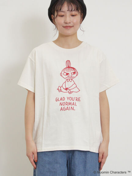 【MOOMOIN×Samansa Mos2】ぽこぽこ刺繍Tシャツ（チャコールグレー/ベージュ/キナリ）｜Samansa Mos2（サマンサ モスモス）通販