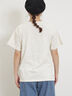 【MOOMOIN×Samansa Mos2】ぽこぽこ刺繍Tシャツ（チャコールグレー/ベージュ/キナリ）｜Samansa Mos2（サマンサ モスモス）通販
